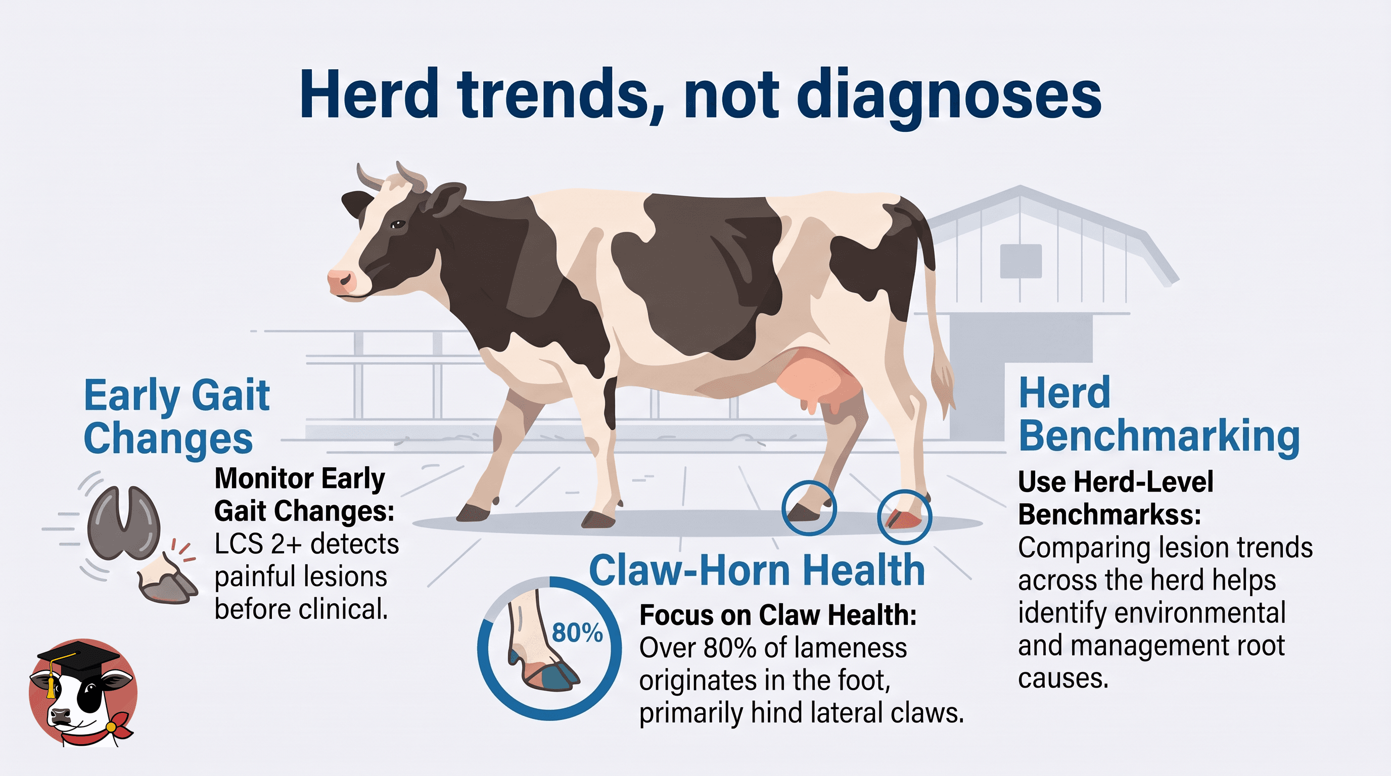 Hoof records are herd trends — not diagnoses