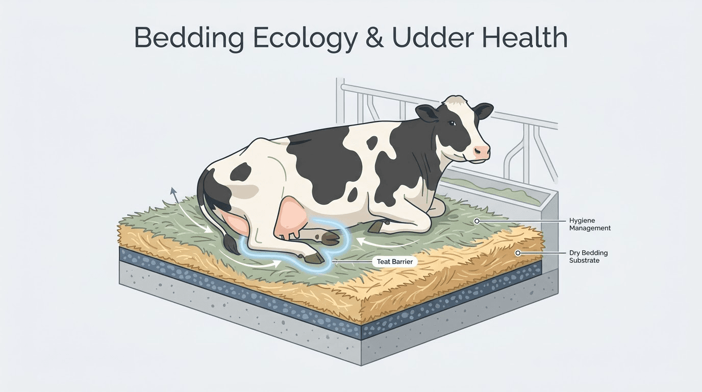The stall bed is half the teat environment