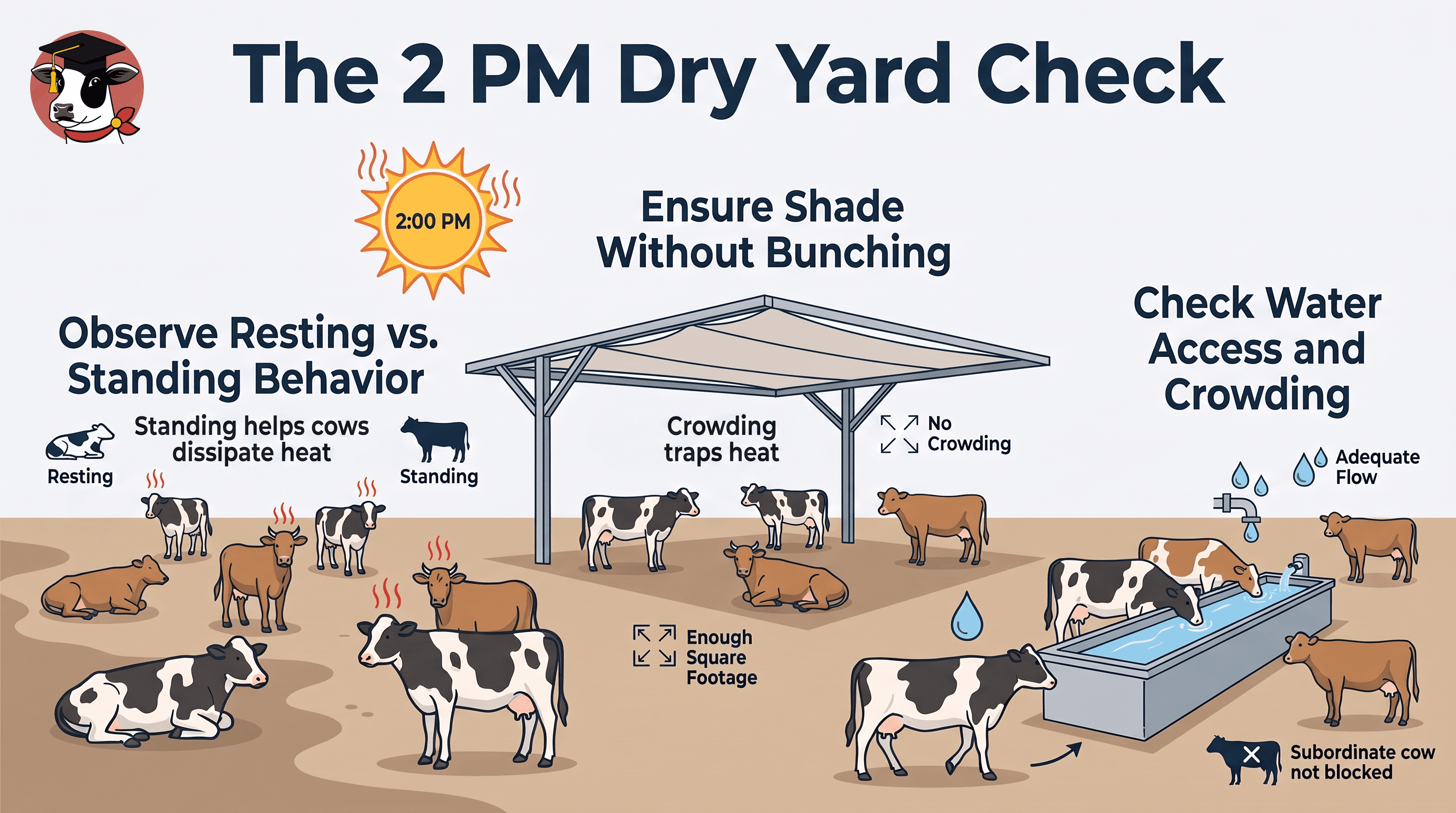Walk the dry yard at two o’clock