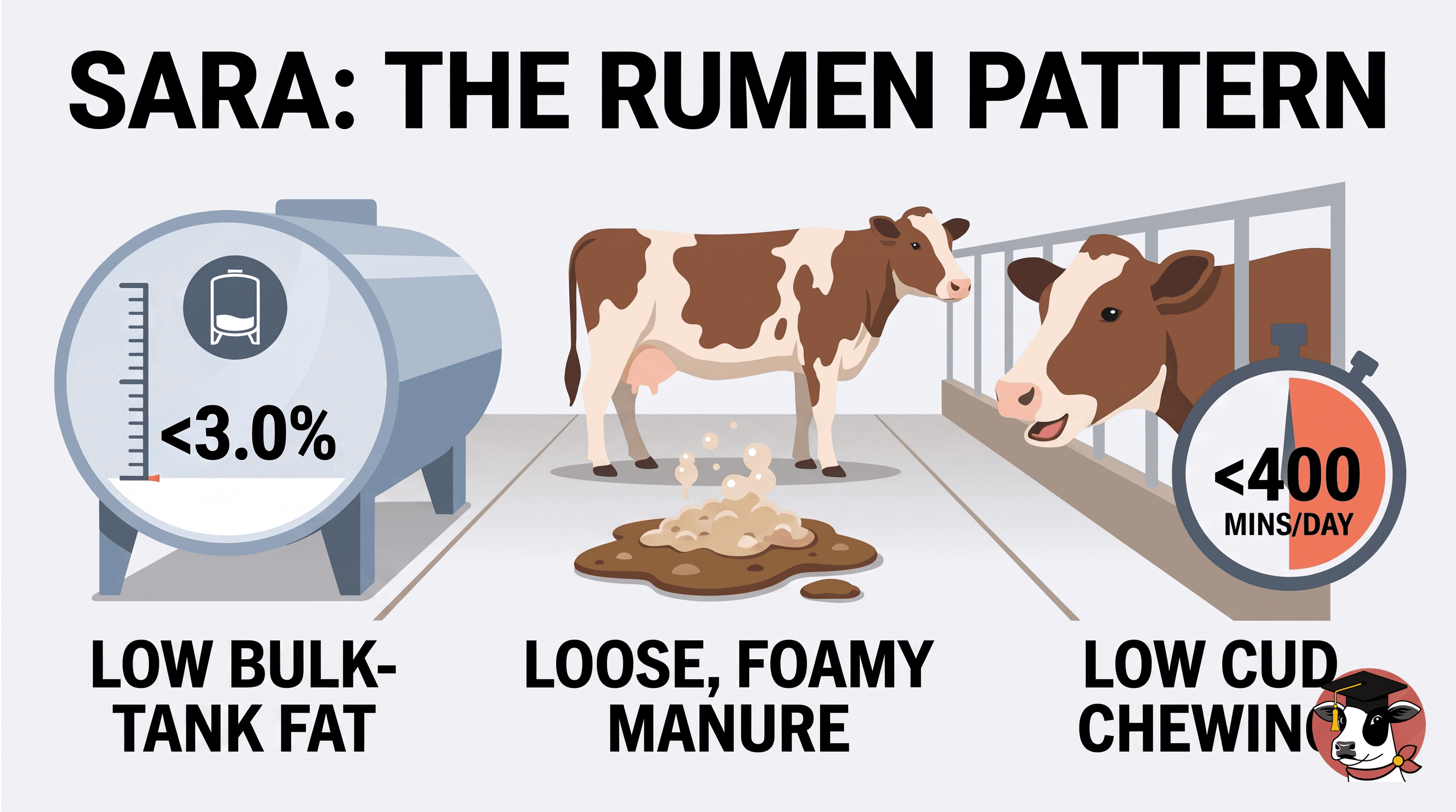 Milk fat first, then manure