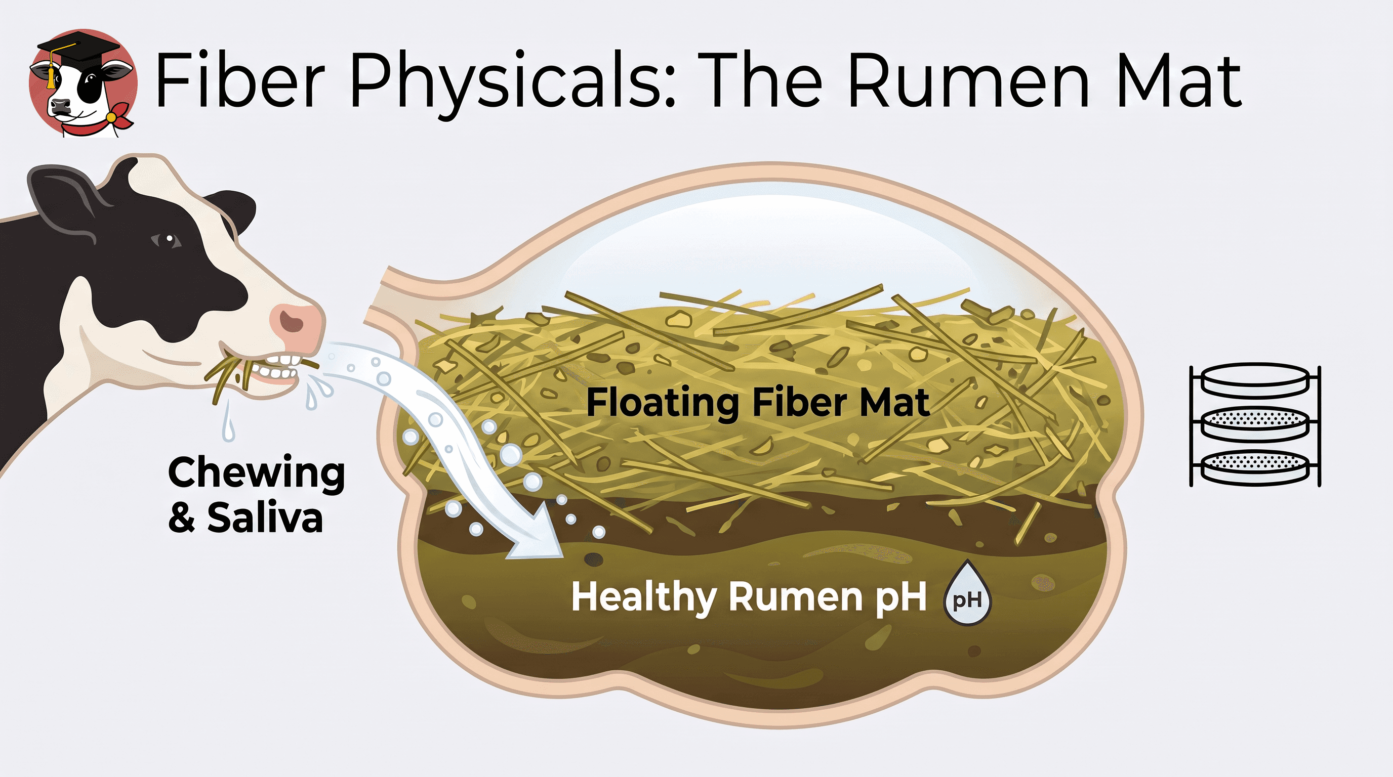 Particle size holds the fiber mat