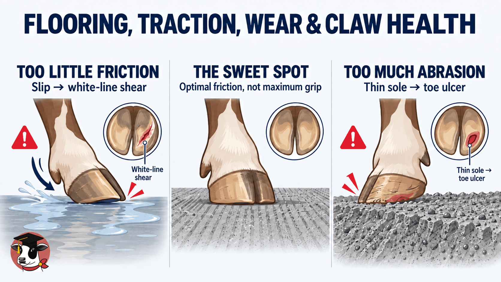 Flooring, Traction, Wear, and Their Effect on Claw Health